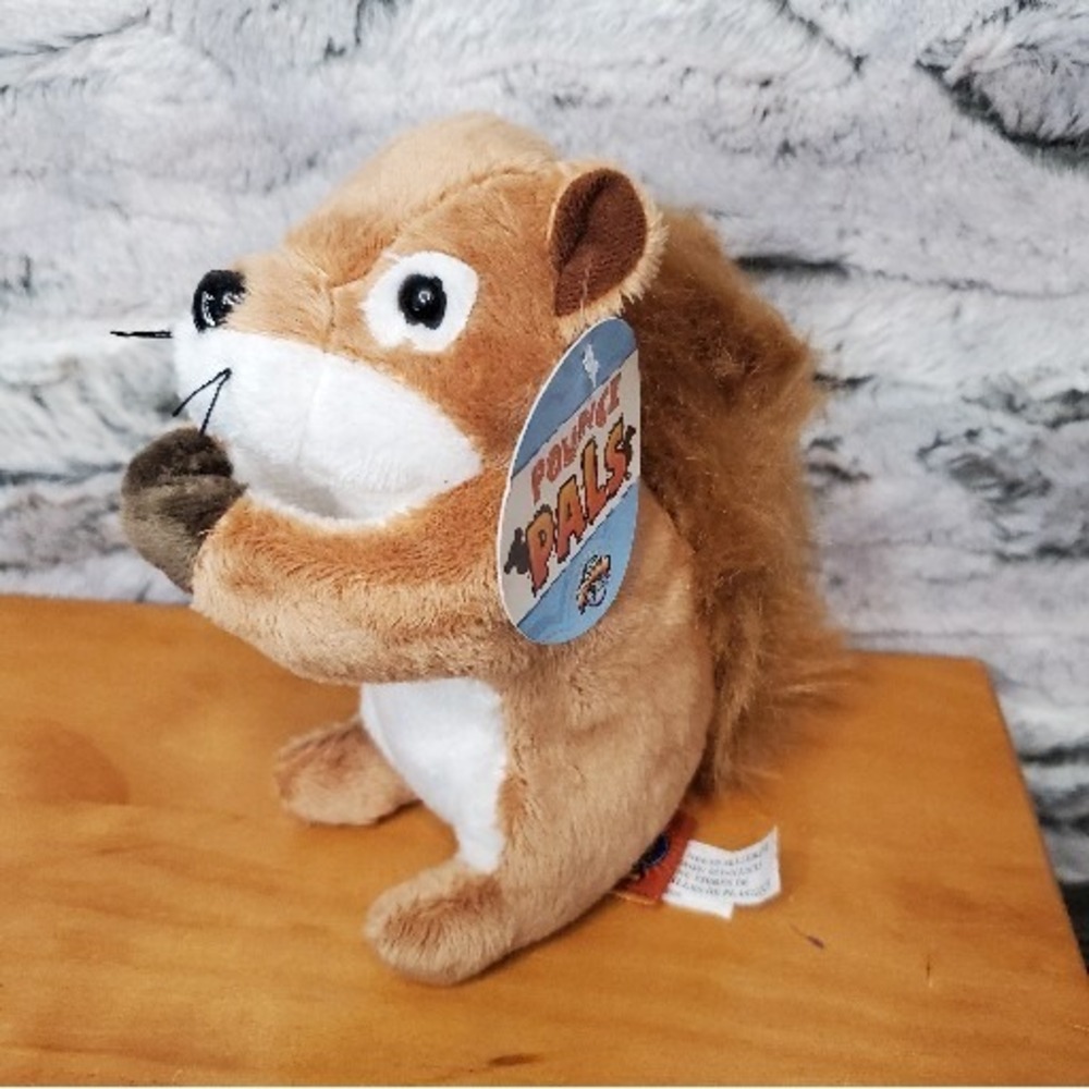 Adventure‎ Planet Pounce Pals Plush 6 Inch Squirrel Stuffed Animal With Tags
